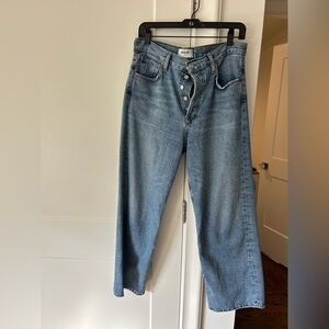 Agolde Ren High Rise Wide Crop sz 28